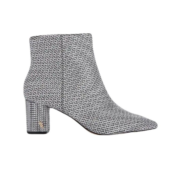 Kurt Geiger Womens Size 10 / 41 EU Houndstooth Burlington Rhinestone Ankle Boot - Picture 1 of 11
